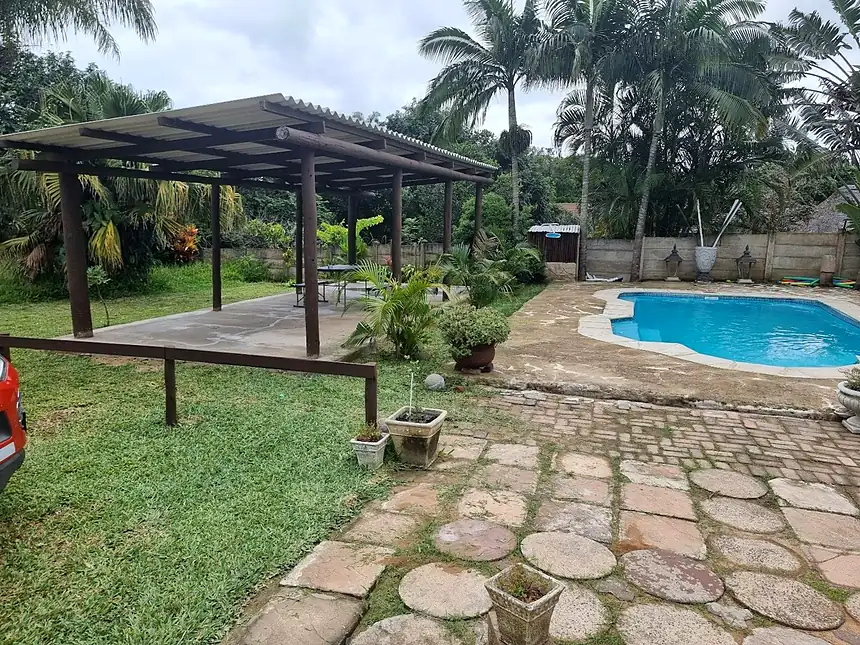 The pool and pergola