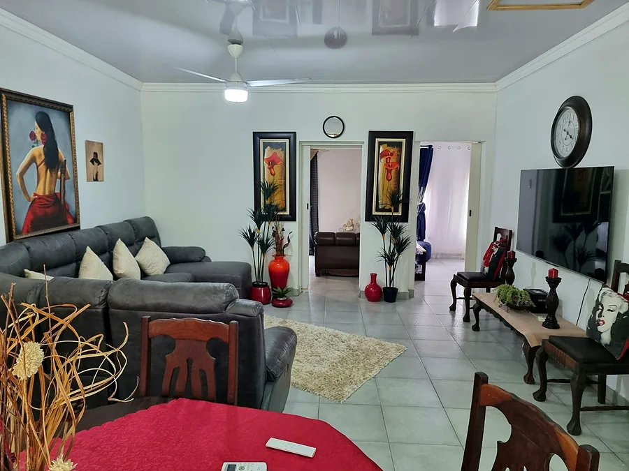 Open-plan living area in Unit 5